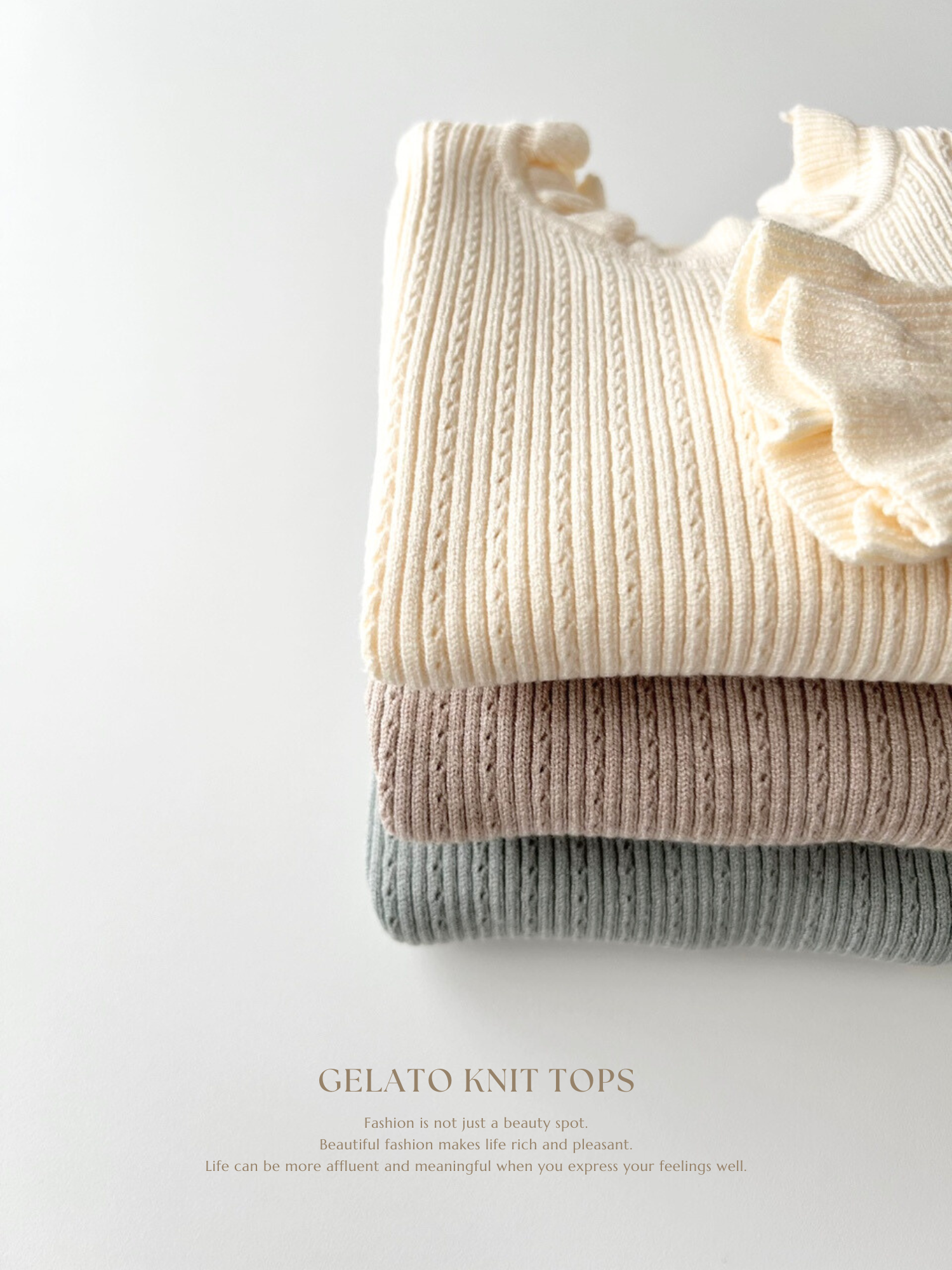 Gelato knit tops