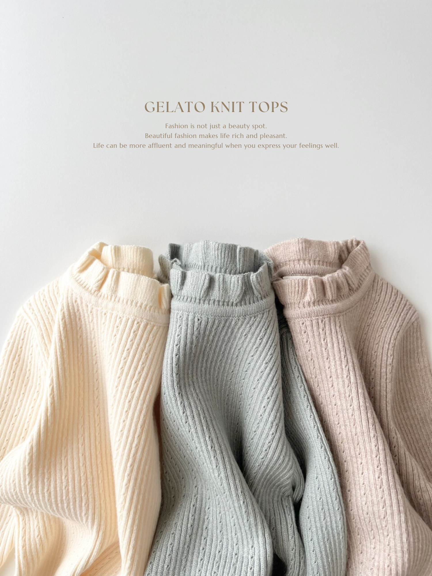 Gelato knit tops