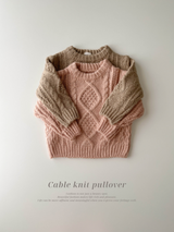 Cable knit pullover