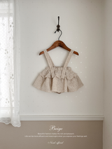 Dobby frill suspender skirt