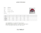 ［ELLY MOLLY］Loen stripe frill cardigan