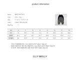 ［ELLY MOLLY］Velvet stripe jogger pants