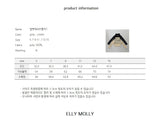 ［ELLY MOLLY］Velvet high neck tops