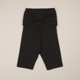 ［peekaboo］Ribbon maternity stretch pants (short)