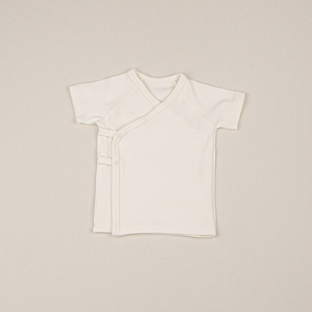 ［peekaboo］Ribbon newborn set (short sleeve)