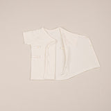 ［peekaboo］Ribbon newborn set (short sleeve)
