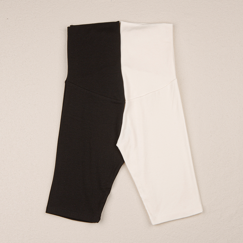 ［peekaboo］Maternity stretch pants (short)