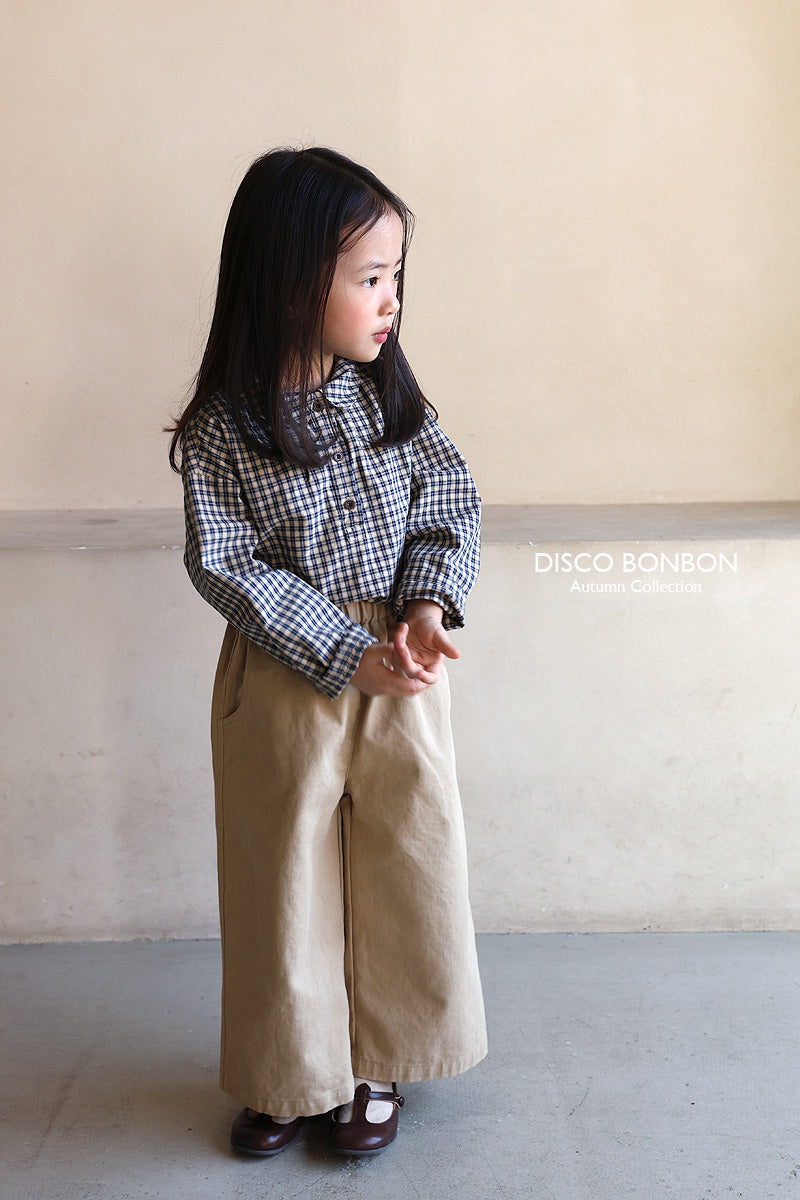 ［DISCO BONBON］Button wide pants