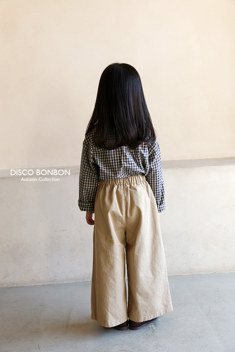 ［DISCO BONBON］Button wide pants