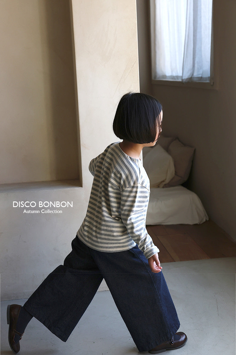 ［DISCO BONBON］Button wide pants