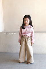 ［DISCO BONBON］Button wide pants