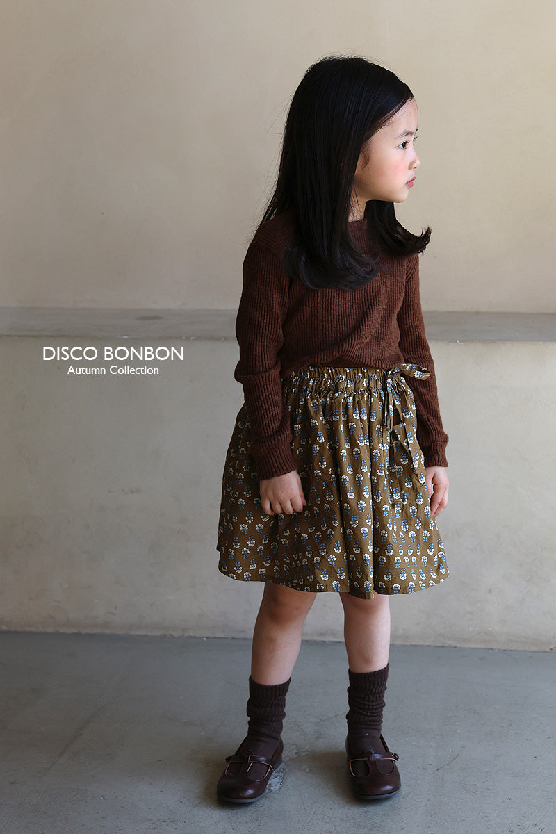 ［DISCO BONBON］Ribbon tie skirt