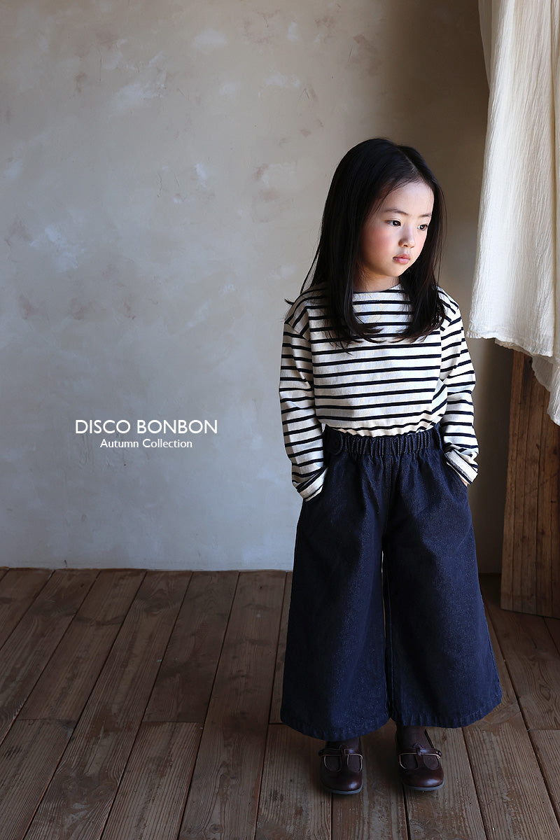 ［DISCO BONBON］Button wide pants