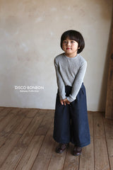 ［DISCO BONBON］Button wide pants