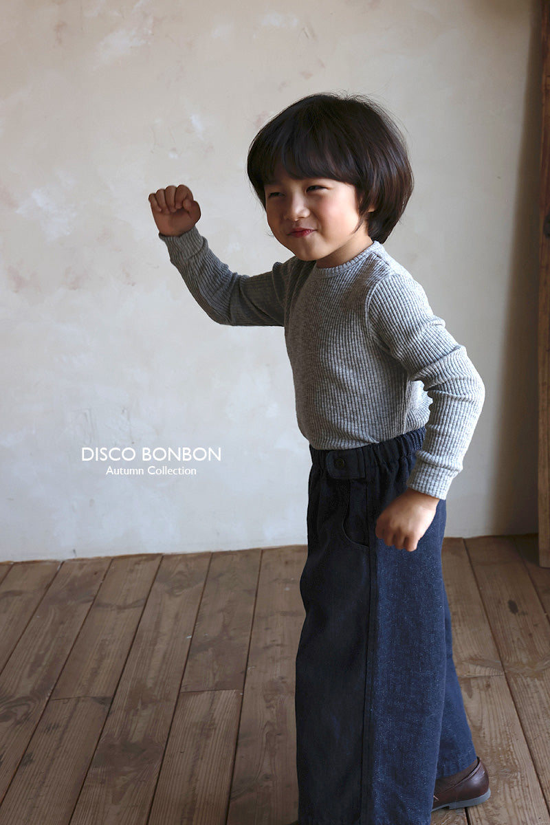 ［DISCO BONBON］Button wide pants