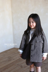 ［DISCO BONBON］Check cotton jumper