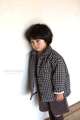 ［DISCO BONBON］Check cotton jumper