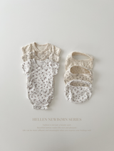 Hellen newborn flower rompers