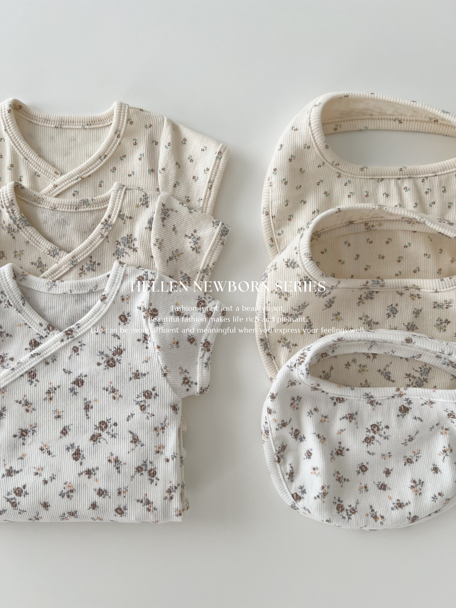 Hellen newborn flower rompers