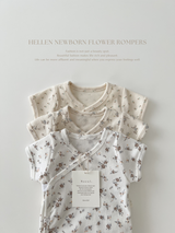 Hellen newborn flower rompers