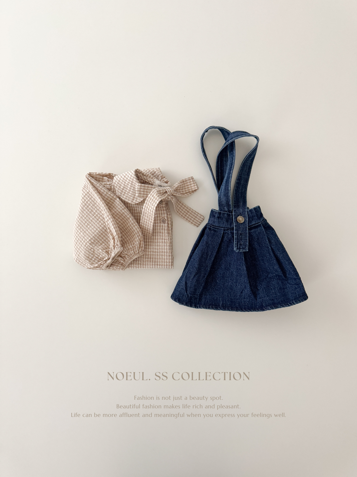 If pleats denim skirt (baby & kids)