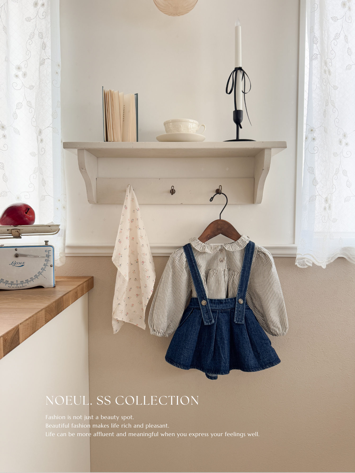 If pleats denim skirt (baby & kids)
