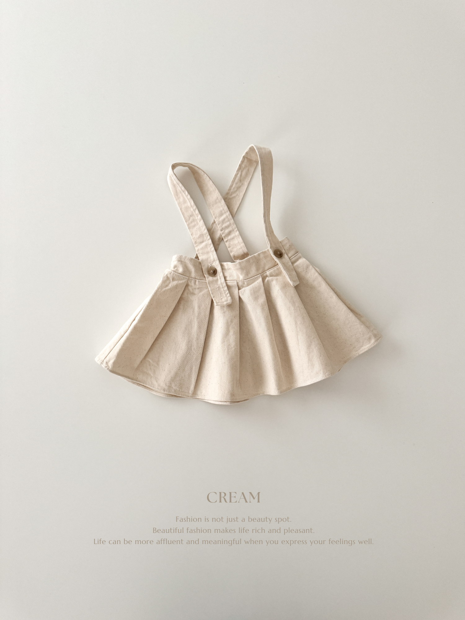 If pleats denim skirt (baby & kids)