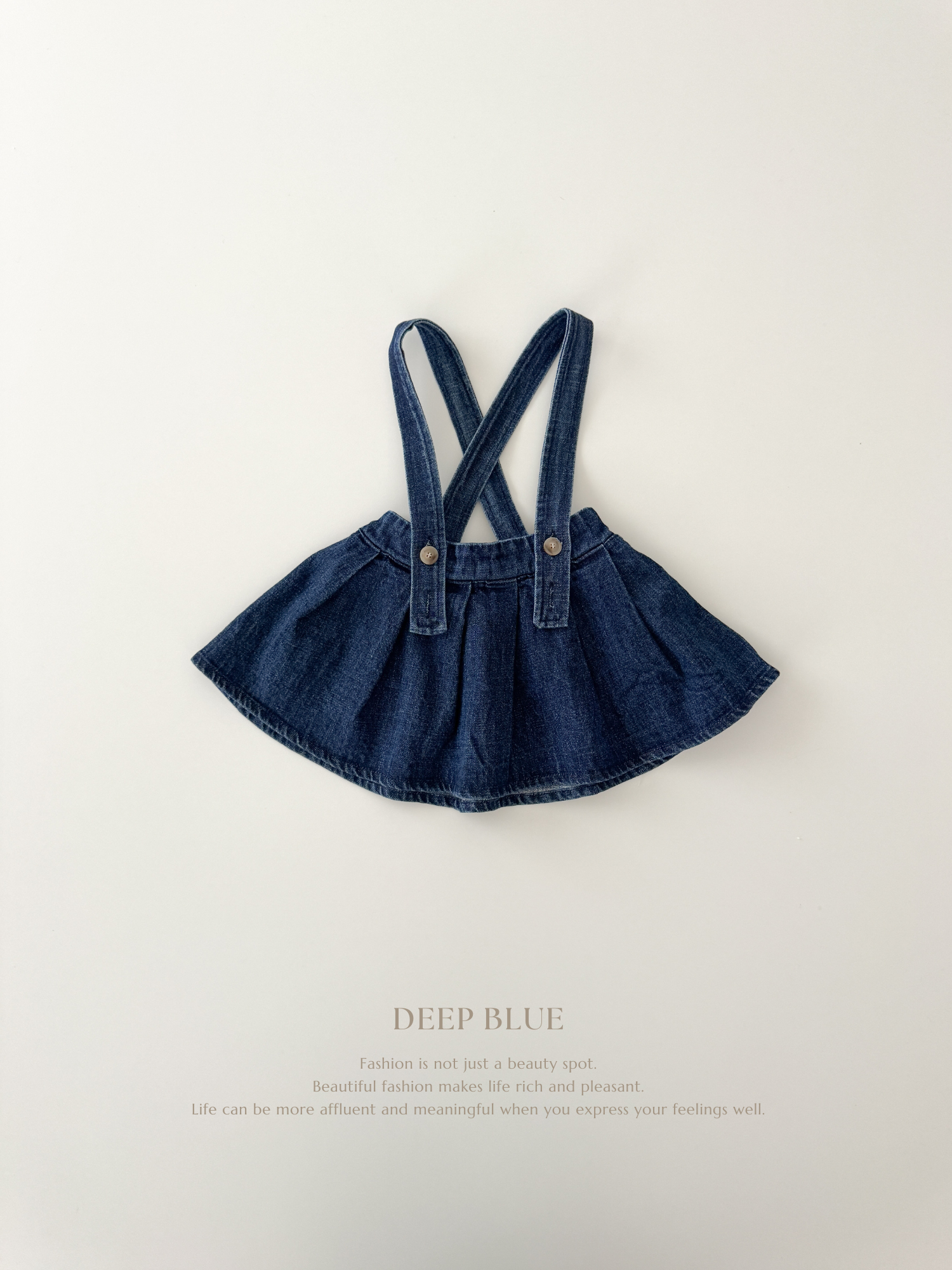 If pleats denim skirt (baby & kids)