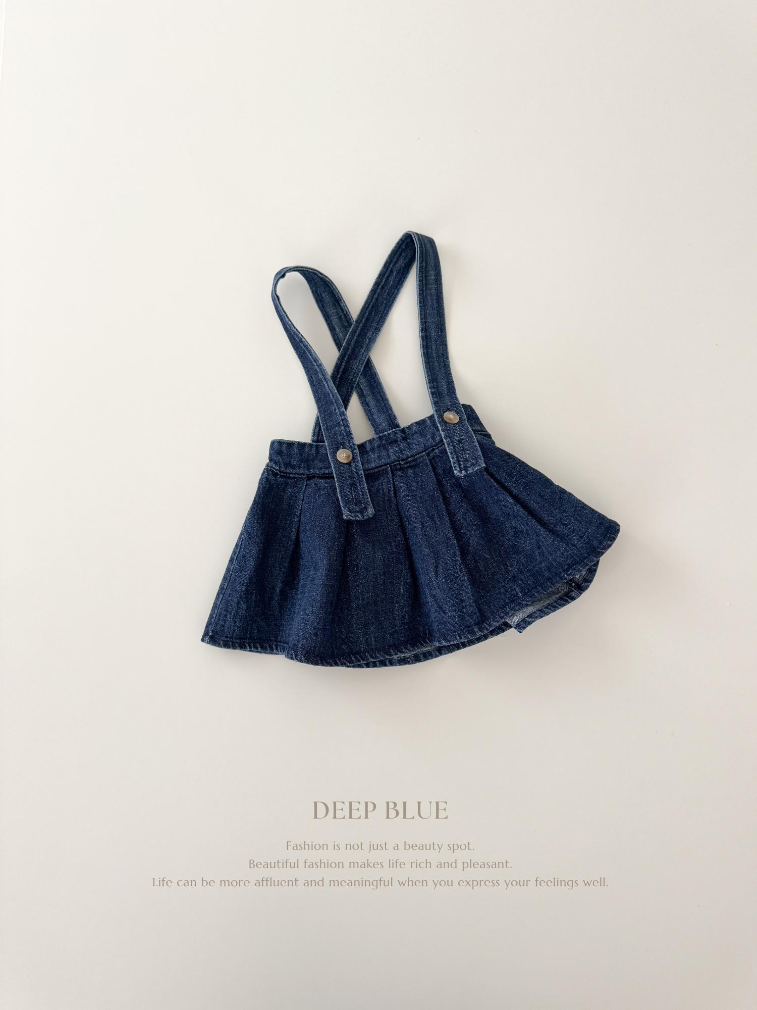 If pleats denim skirt (baby & kids)