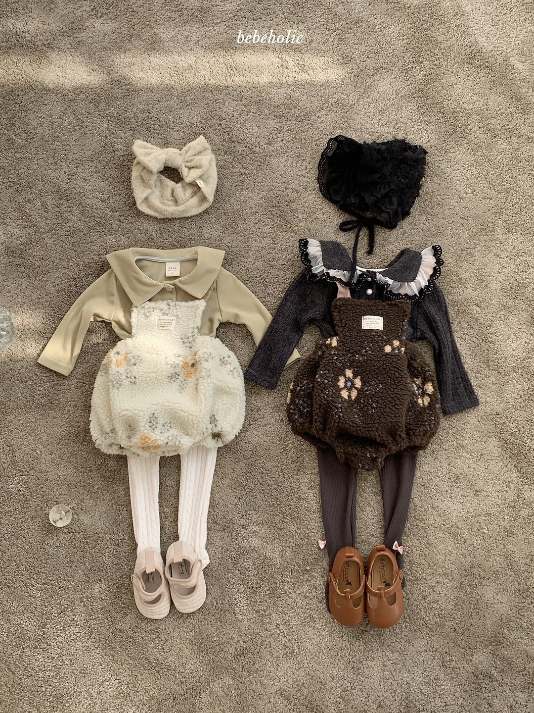 [bebeholic] Baruner boa rompers