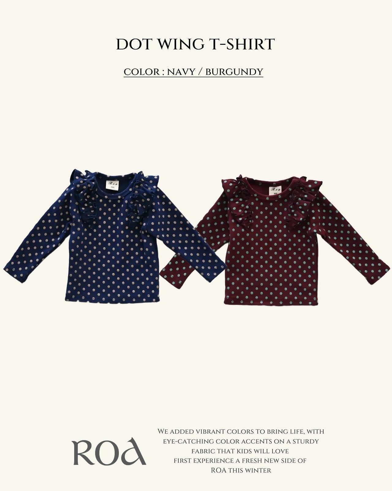 [ROA] Dot wing tee