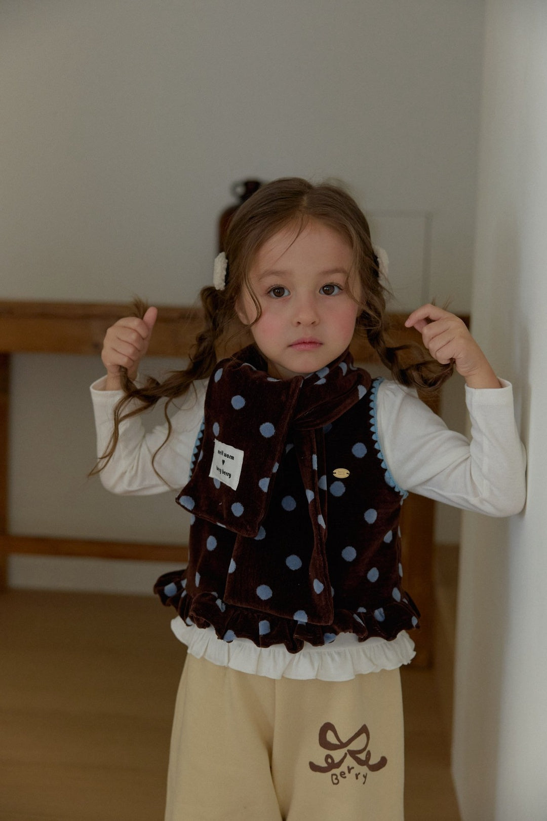 [berryberry] Churros dot frill bustier