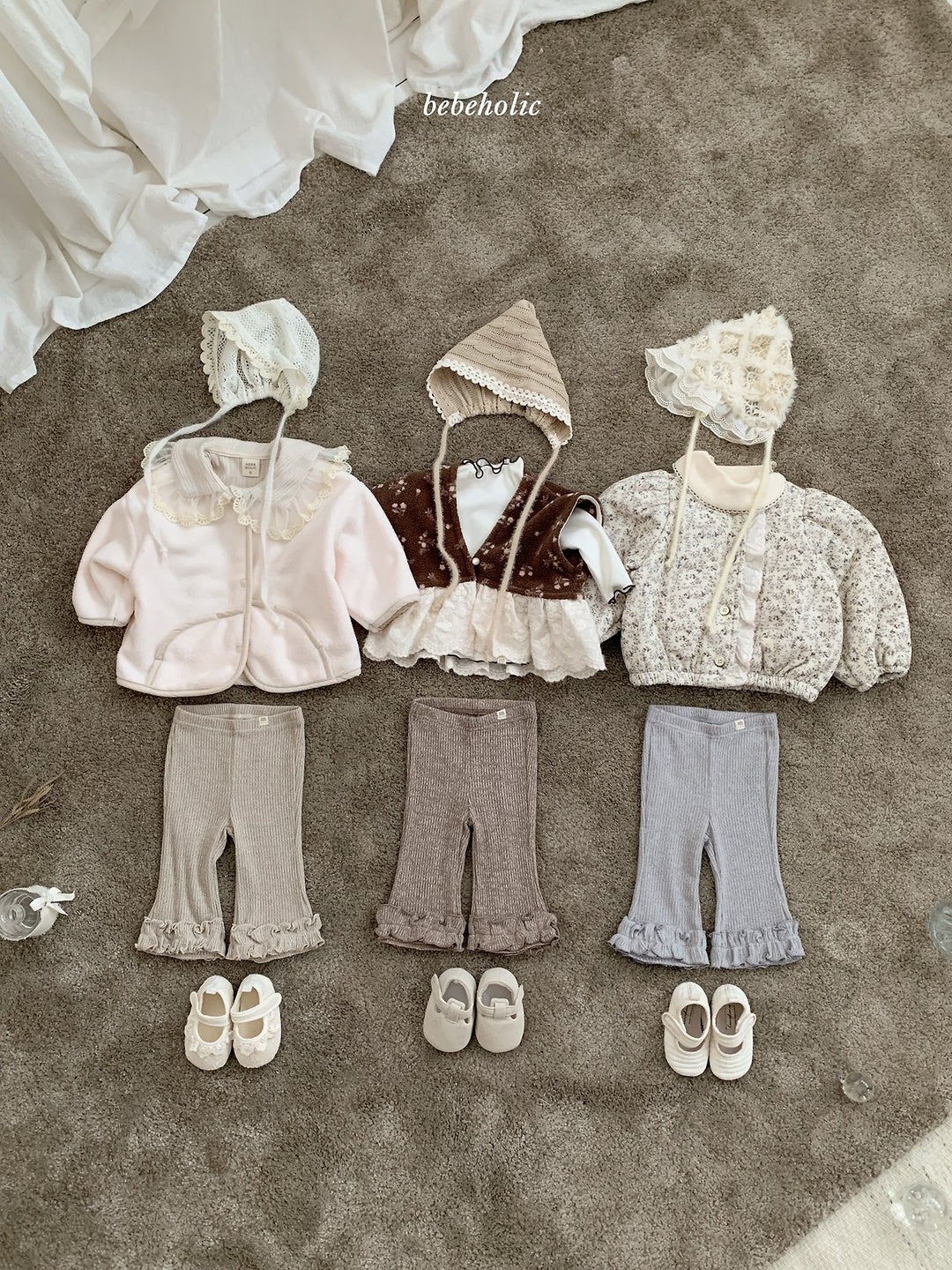 [bebeholic] Lily frill flare pants