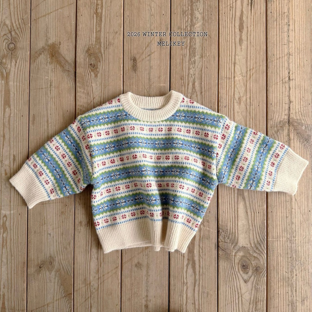 [Melikey] Vintage indian knit