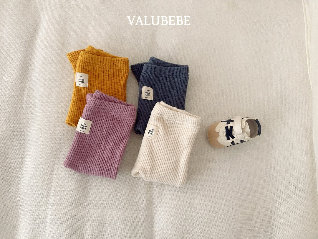 [valubebe] Warm ribbed leggings