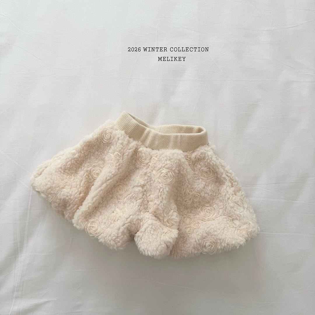 [Melikey] Rose fur pumpkin pants