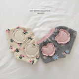 [Melikey] Heart flower boa shorts