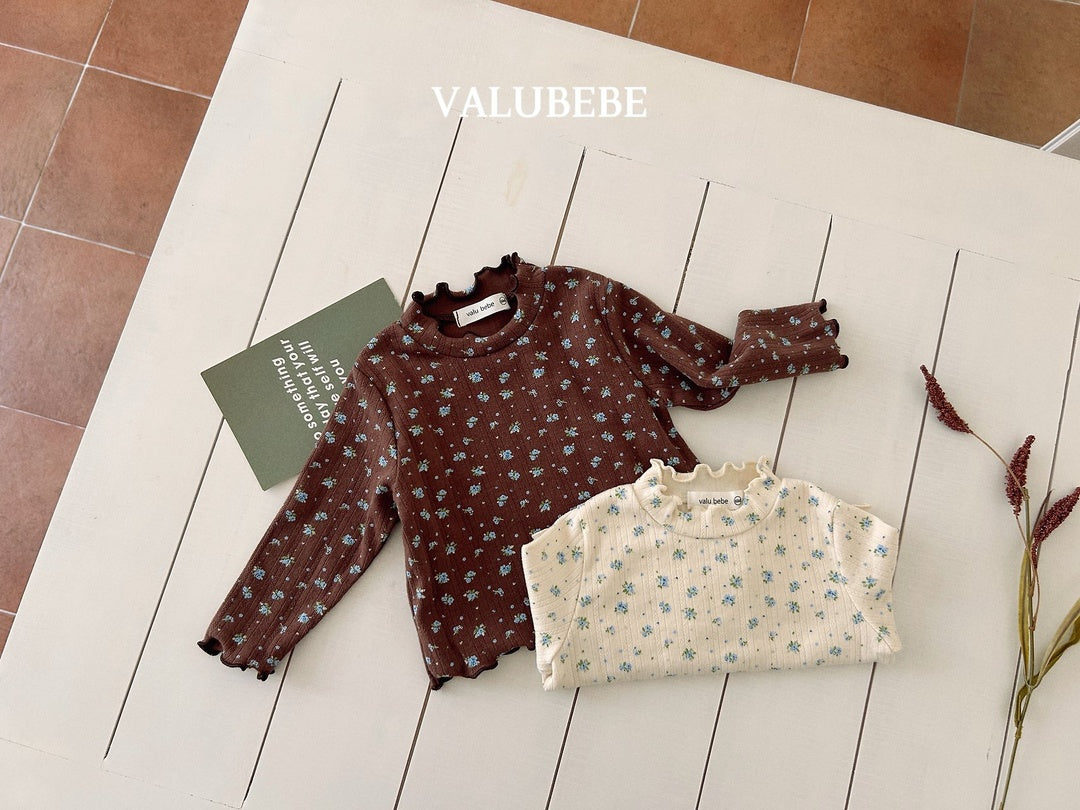 [valubebe] Rose flower mellow tee