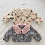 [Melikey] Flower boa jacket