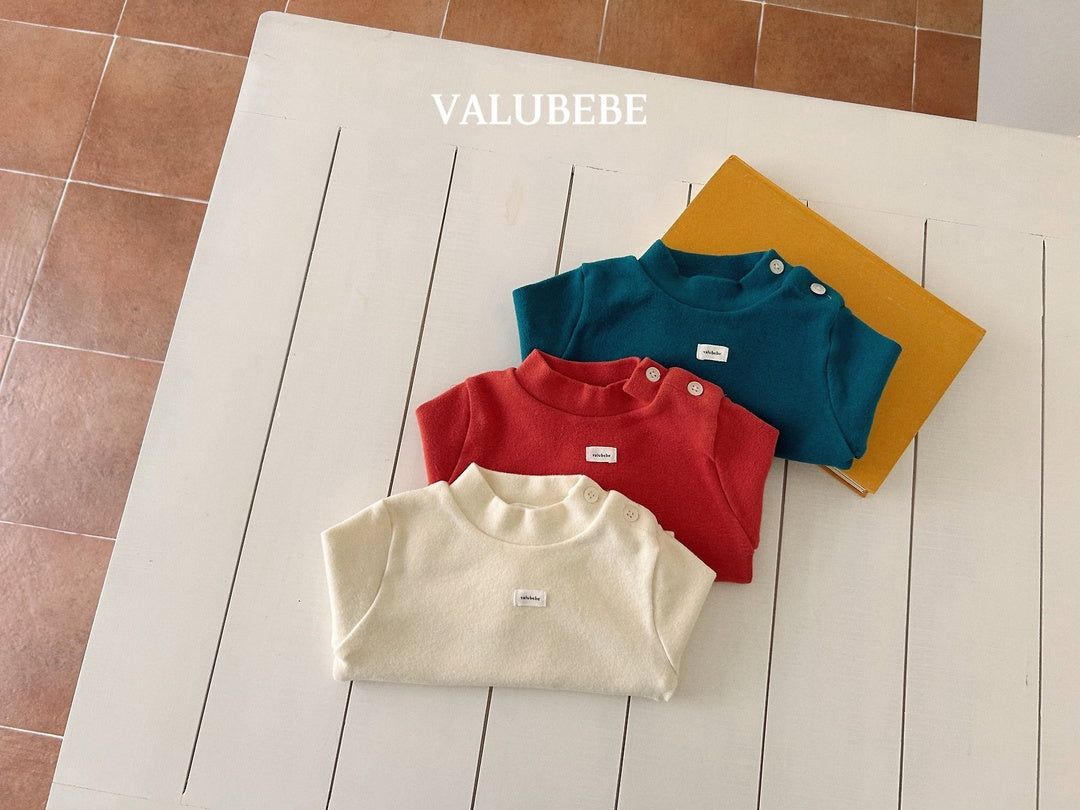 [valubebe] Solid half neck tee