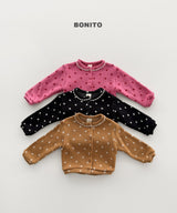 [BONITO] Dot lace cardigan