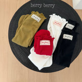 [berryberry] Label knee socks