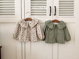 [valubebe] Garnet flower blouse