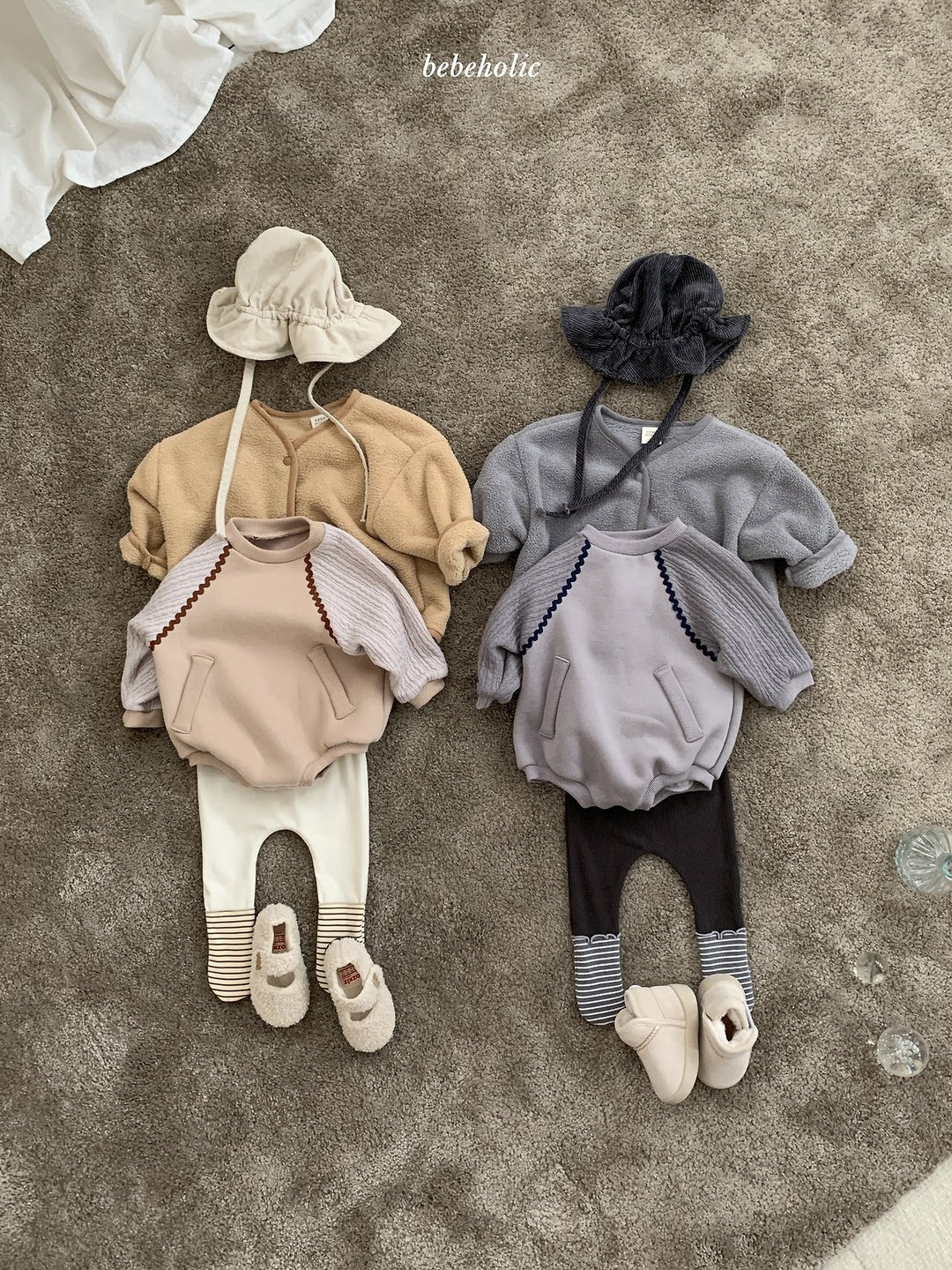 [bebeholic] Scotch raglan rompers