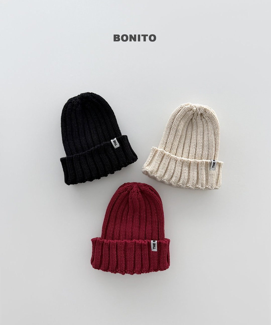 [BONITO] Rib knit beanie