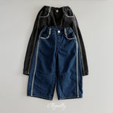 [ELLY MOLLY] Line week denim pants