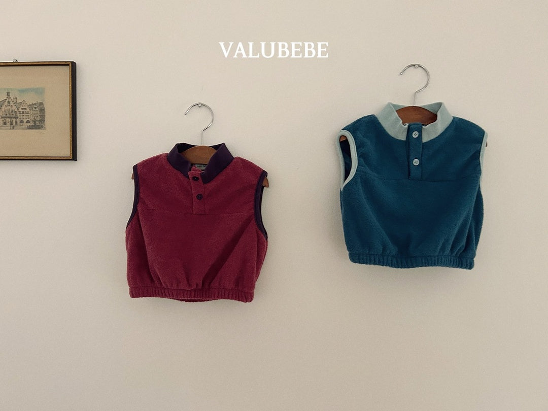 [valubebe] Mild fleece vest