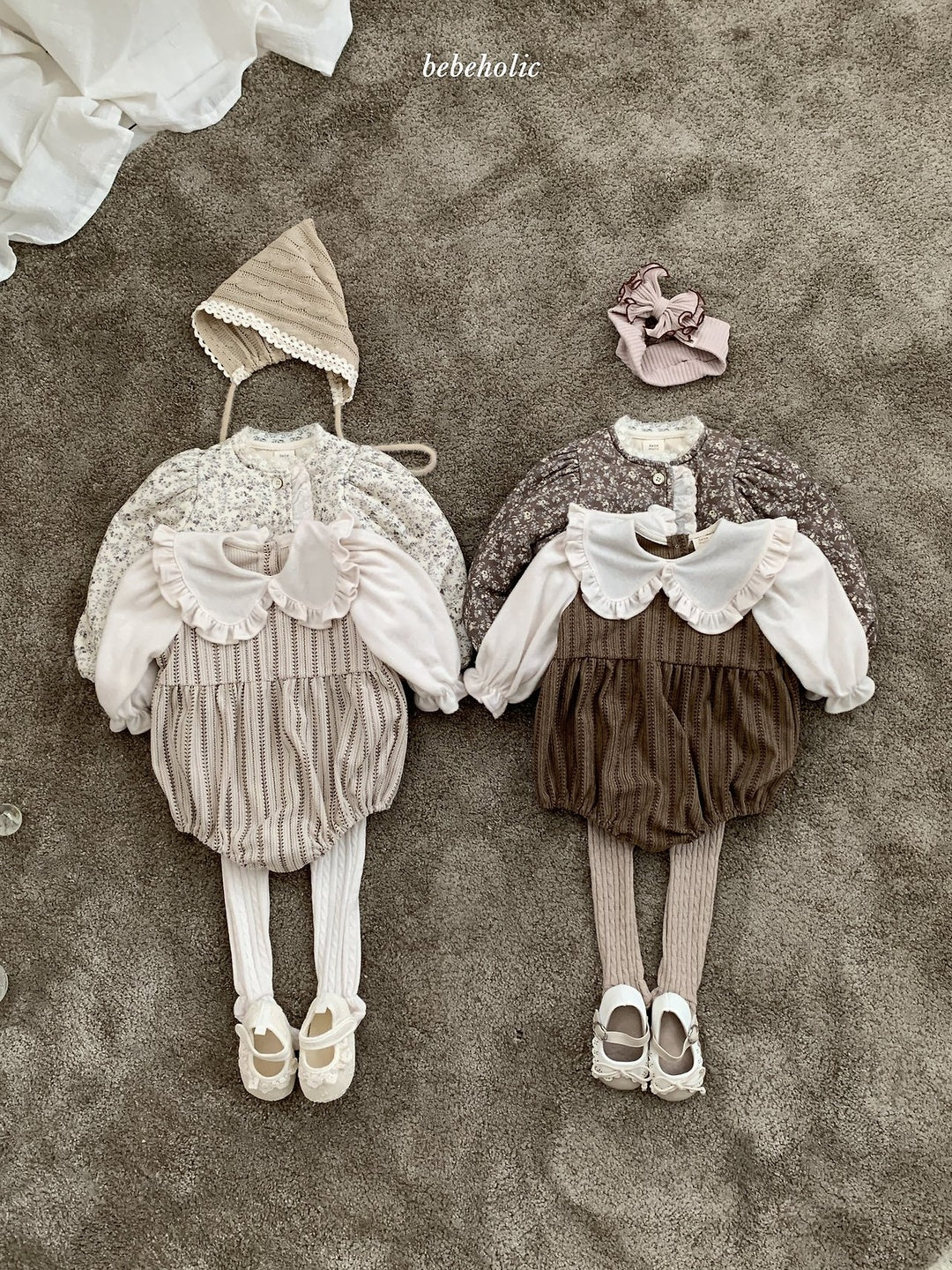 [bebeholic] Lip frill collar rompers