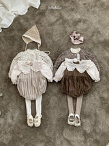 [bebeholic] Lip frill collar rompers