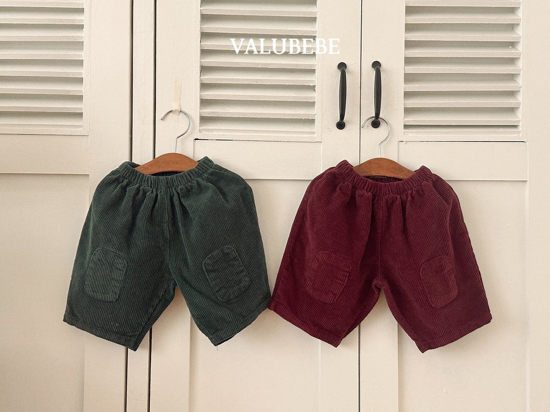[valubebe] Patch corduroy pants